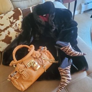 Stunning Vintage Faux Sable Coat by Hillmoor